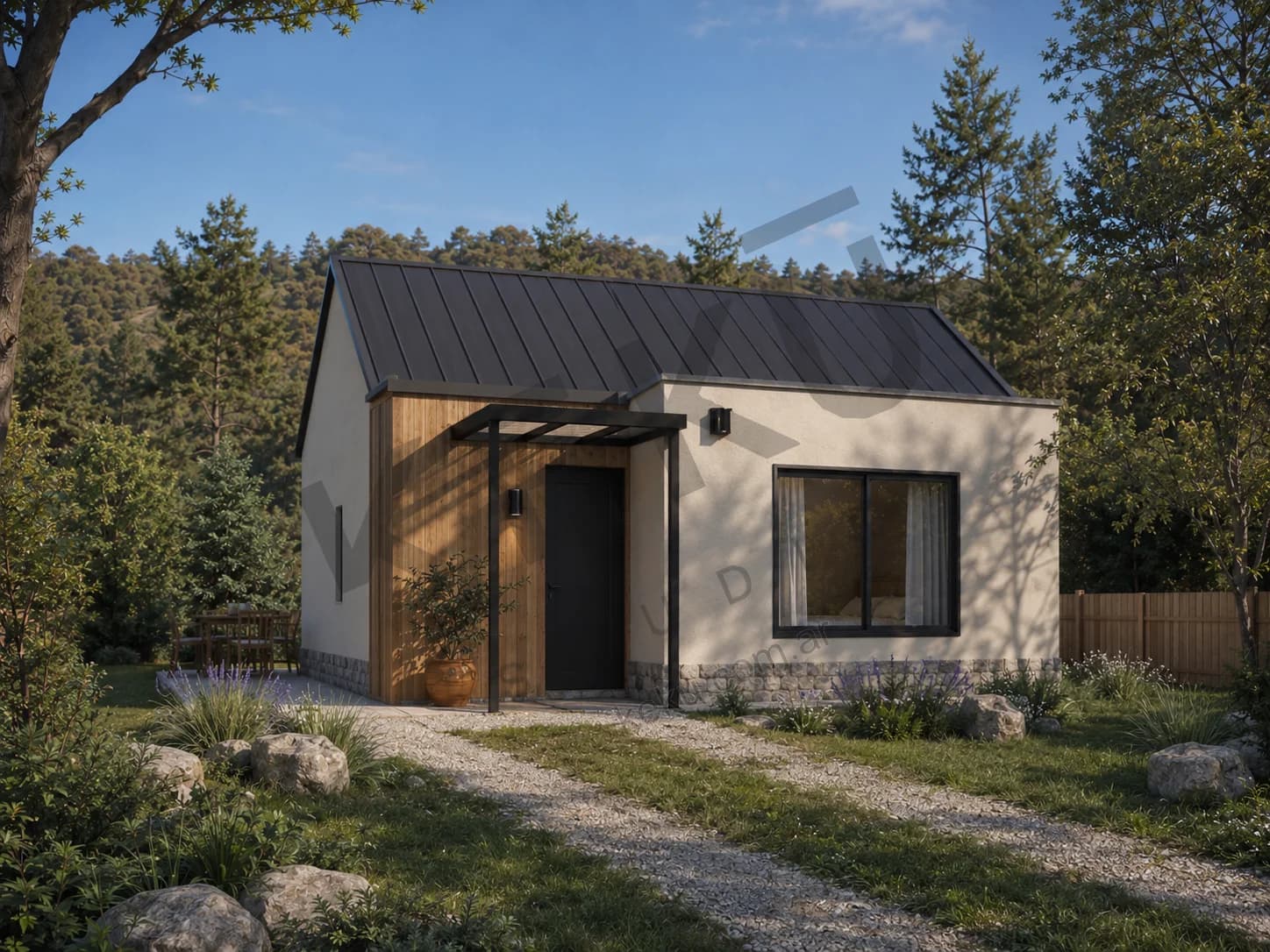 Leif, vivienda Steel Frame de 53 m²